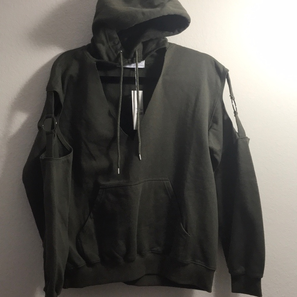 NWT🎈LF oversized open shoulders hoodie/dress - Picture 4 of 7